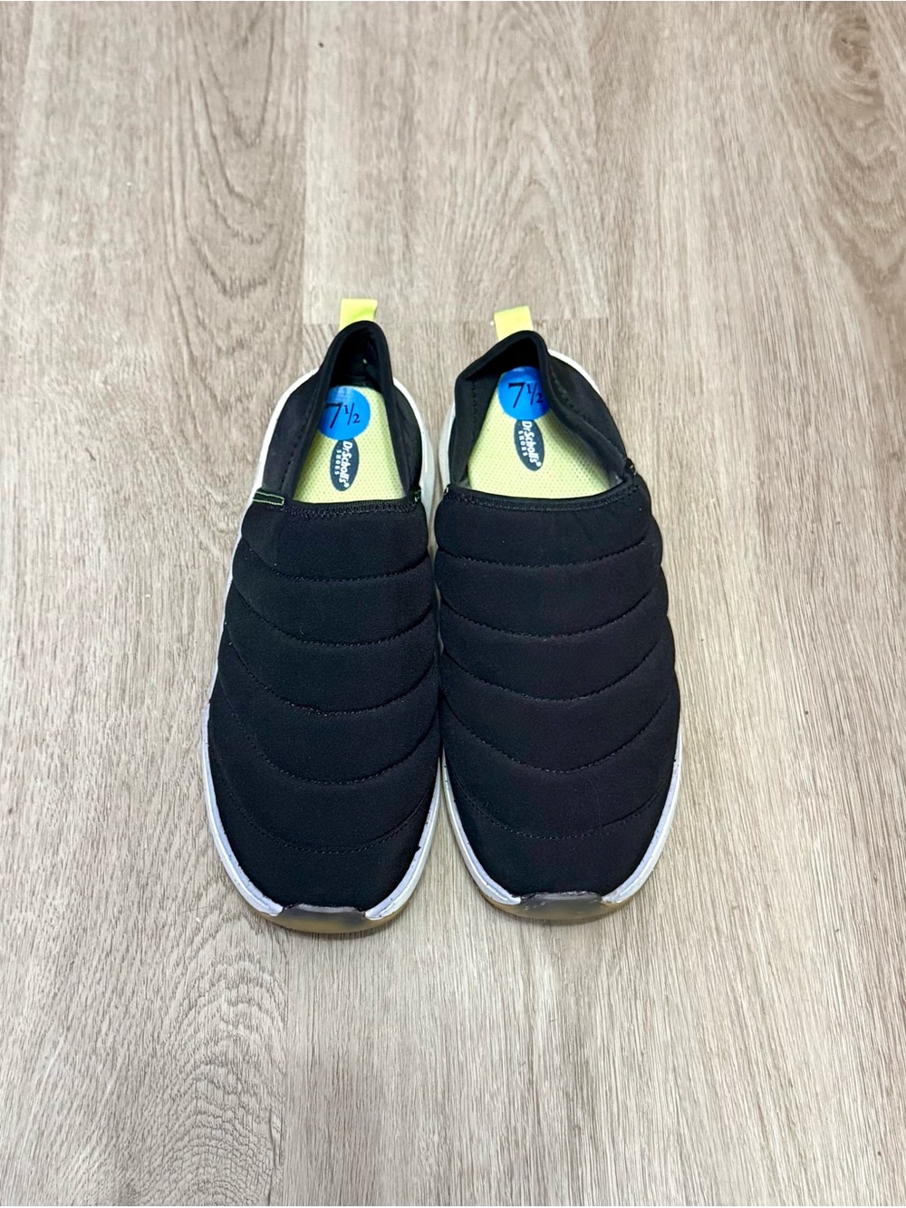 Dr. Scholl's Black Quilted Slip-On Sneakers